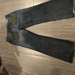 Dark denim rock and republic jeans